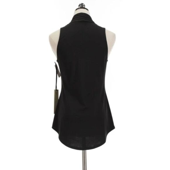 Iris Setlawke Matte jersey sleeveless pleated v-neck top Size Small NWOT - Picture 6 of 8